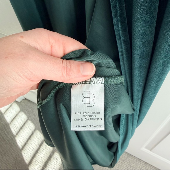 Baltic Born Meghan Velvet Wrap Maxi Dress, XL, Emerald - Picture 7 of 9